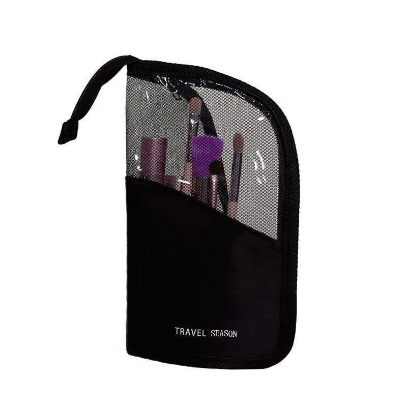 Multi-functional three-dimensional makeup brush storage bag