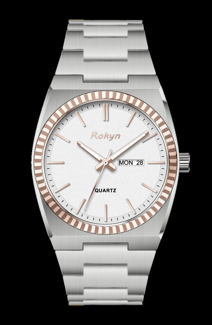 Waterproof men's watch for business and casual wear