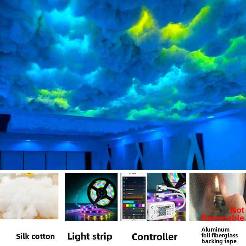 Smart APP-Controlled LED Cloud Light for DIY Decoration