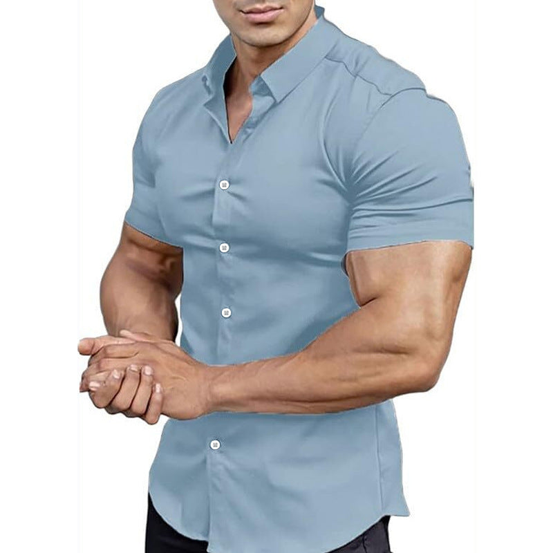 Solid-Color Shirts for Men