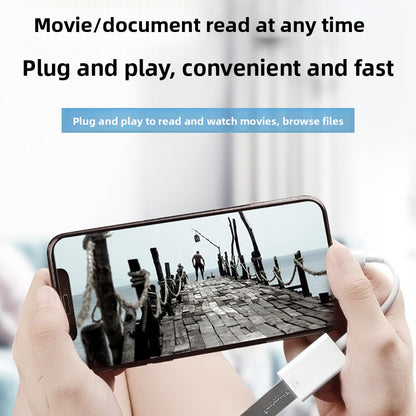 USB 3.0 OTG Adapter for Apple Devices with Charging and Data Transfer