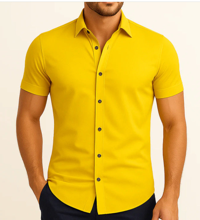 Solid-Color Shirts for Men