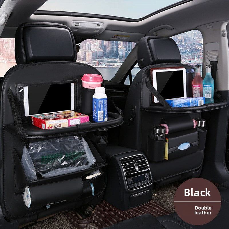 Foldable Car Garbage Bag with Touch Screen Transparent Pocket