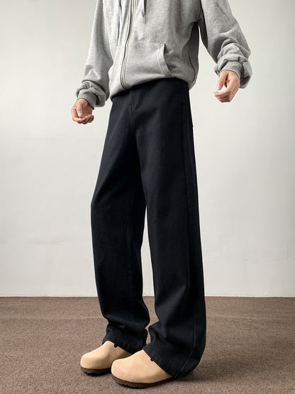 Brown Casual Long Pants