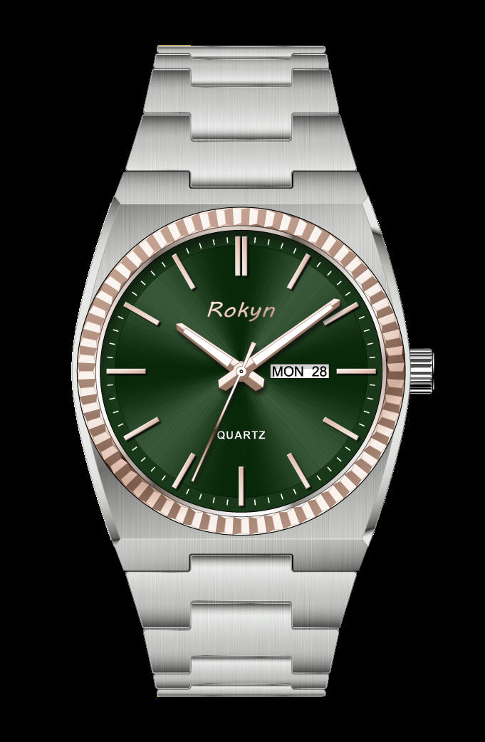 Waterproof men's watch for business and casual wear