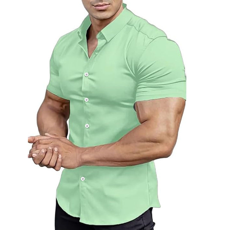 Solid-Color Shirts for Men