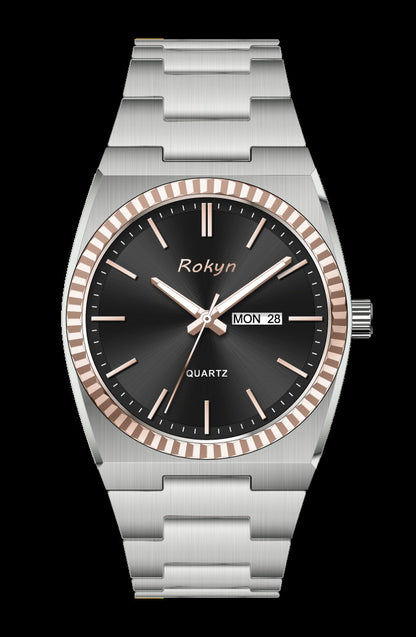 Waterproof men's watch for business and casual wear