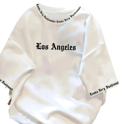 Fashion Letter Print Crewneck T-Shirt