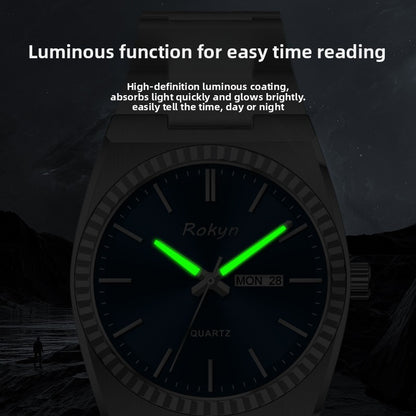 Waterproof men's watch for business and casual wear