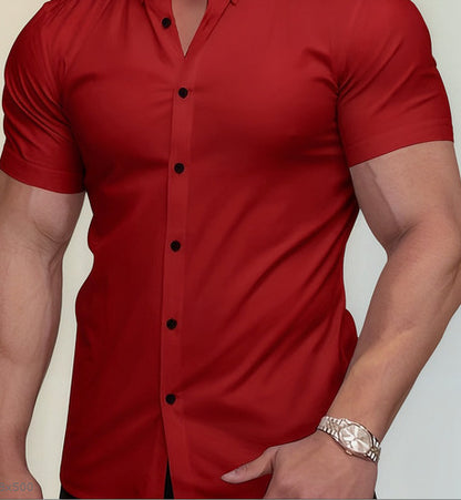Solid-Color Shirts for Men