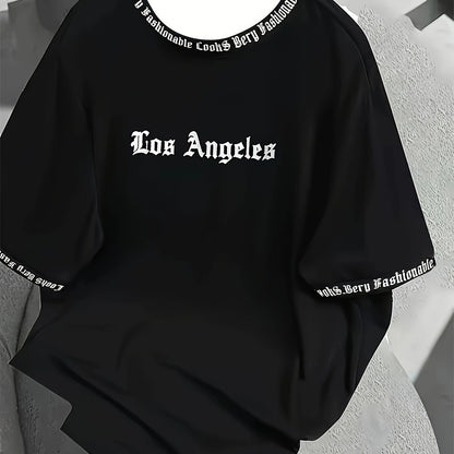 Fashion Letter Print Crewneck T-Shirt