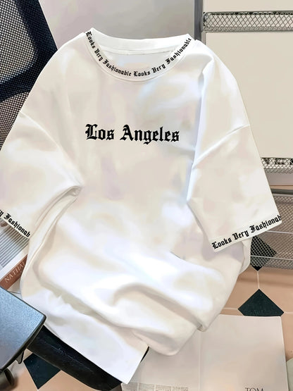 Fashion Letter Print Crewneck T-Shirt