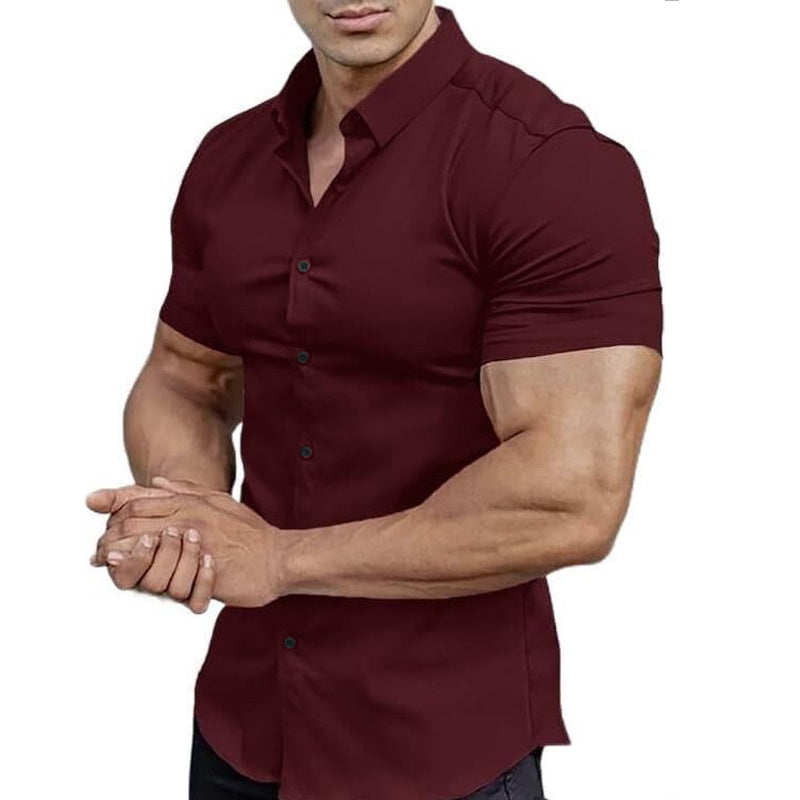 Solid-Color Shirts for Men