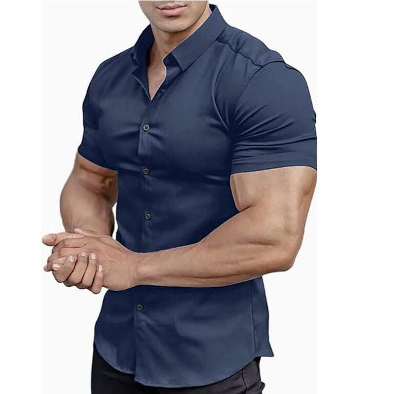 Solid-Color Shirts for Men