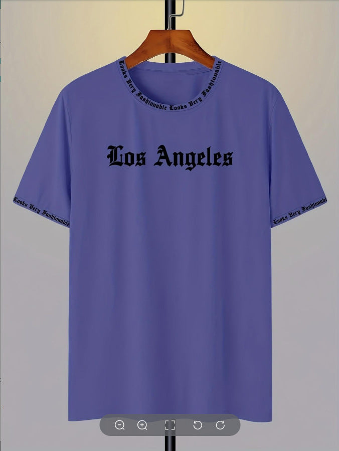 Fashion Letter Print Crewneck T-Shirt