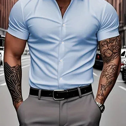 Solid-Color Shirts for Men