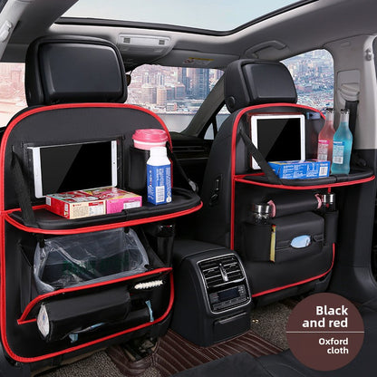 Foldable Car Garbage Bag with Touch Screen Transparent Pocket