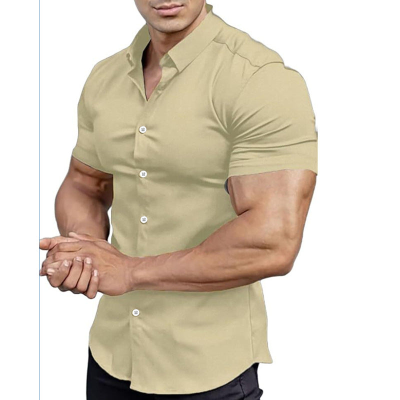 Solid-Color Shirts for Men