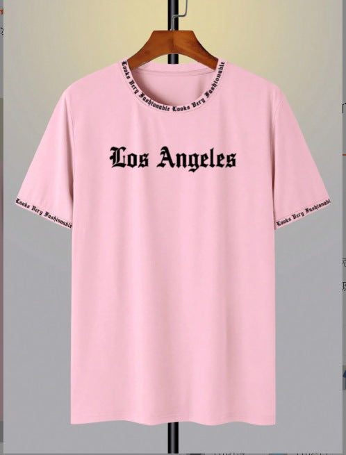 Fashion Letter Print Crewneck T-Shirt