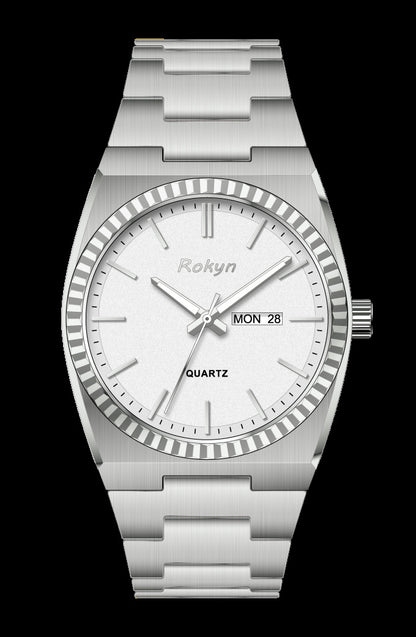 Waterproof men's watch for business and casual wear