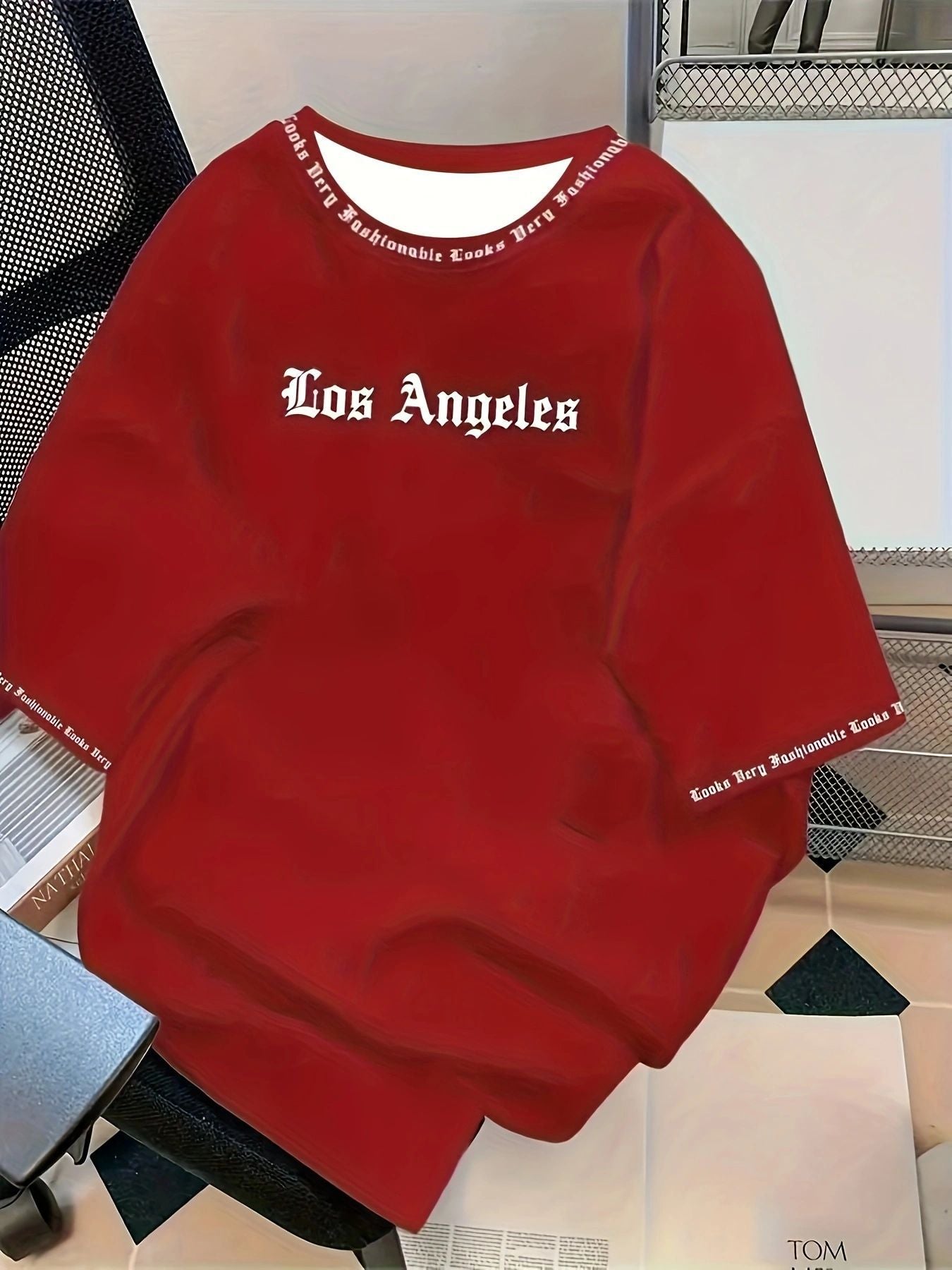 Fashion Letter Print Crewneck T-Shirt