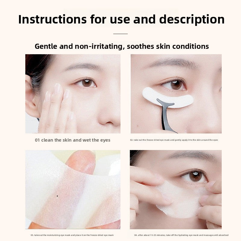 Anti-wrinkle and fine-line reducing eye mask sticker