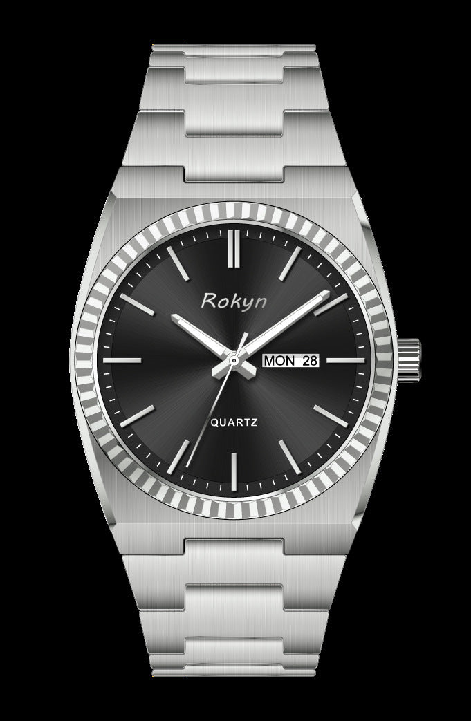 Waterproof men's watch for business and casual wear