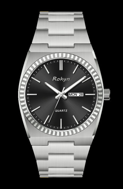 Waterproof men's watch for business and casual wear