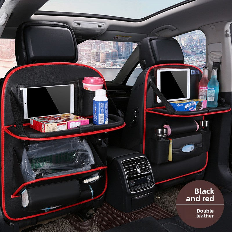 Foldable Car Garbage Bag with Touch Screen Transparent Pocket