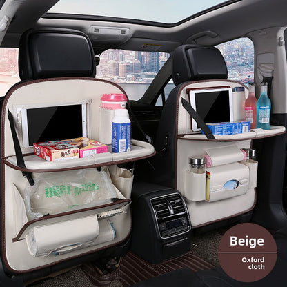 Foldable Car Garbage Bag with Touch Screen Transparent Pocket