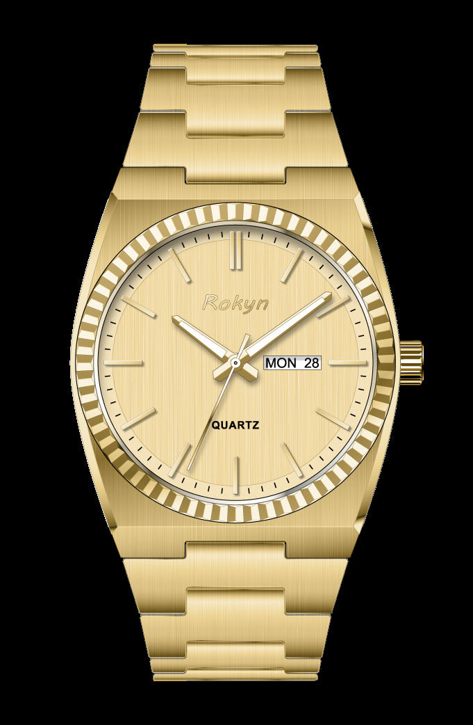 Waterproof men's watch for business and casual wear