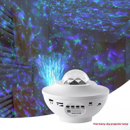 Starry Sky Laser Water Ripple Projection Lamp with Bluetooth