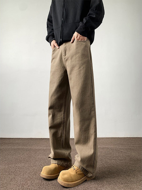 Brown Casual Long Pants