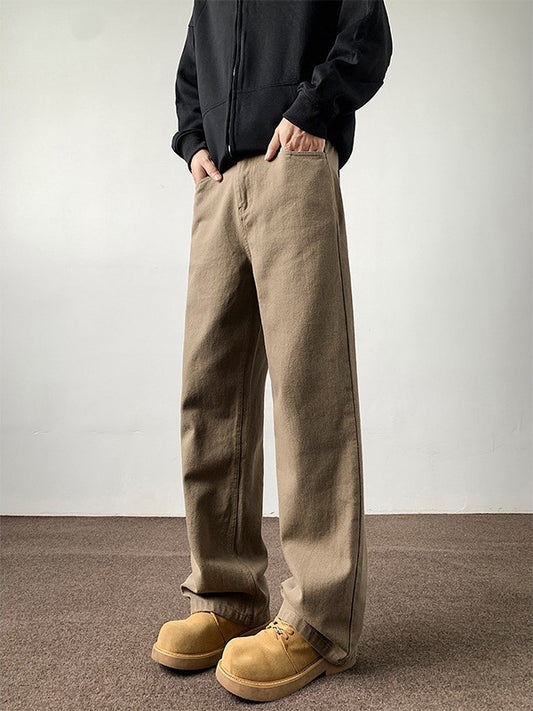 Brown Casual Long Pants
