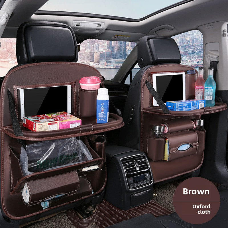 Foldable Car Garbage Bag with Touch Screen Transparent Pocket