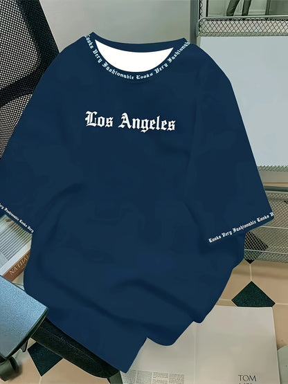 Fashion Letter Print Crewneck T-Shirt