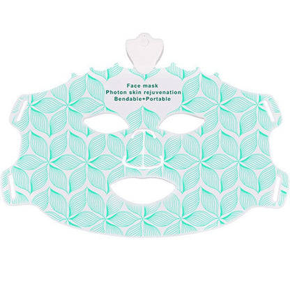 Wireless LED Photon Therapy Silicone Beauty Mask with 7 Color Lights