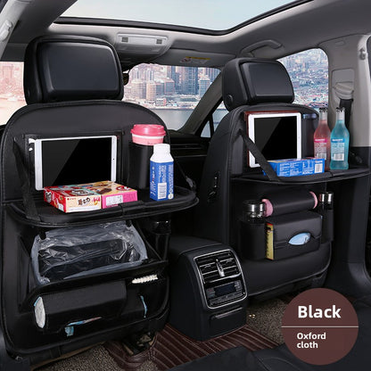 Foldable Car Garbage Bag with Touch Screen Transparent Pocket