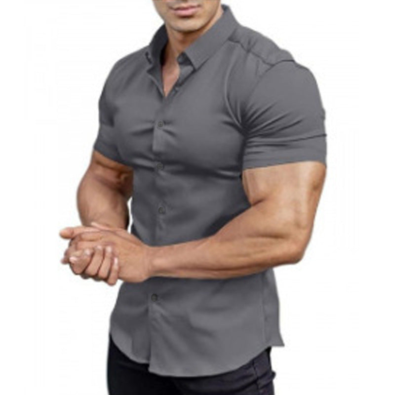 Solid-Color Shirts for Men