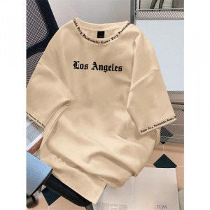 Fashion Letter Print Crewneck T-Shirt